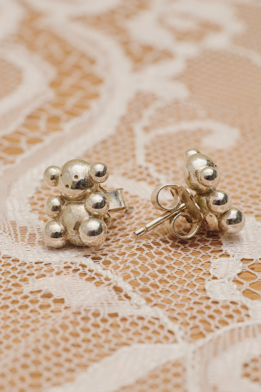 Sterling Silver Teddy Bear Earrings - Du & Berry