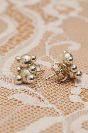 Sterling Silver Teddy Bear Earrings - Du & Berry