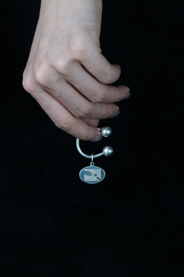 Tiffany Heart Hand Key Ring - Du & Berry