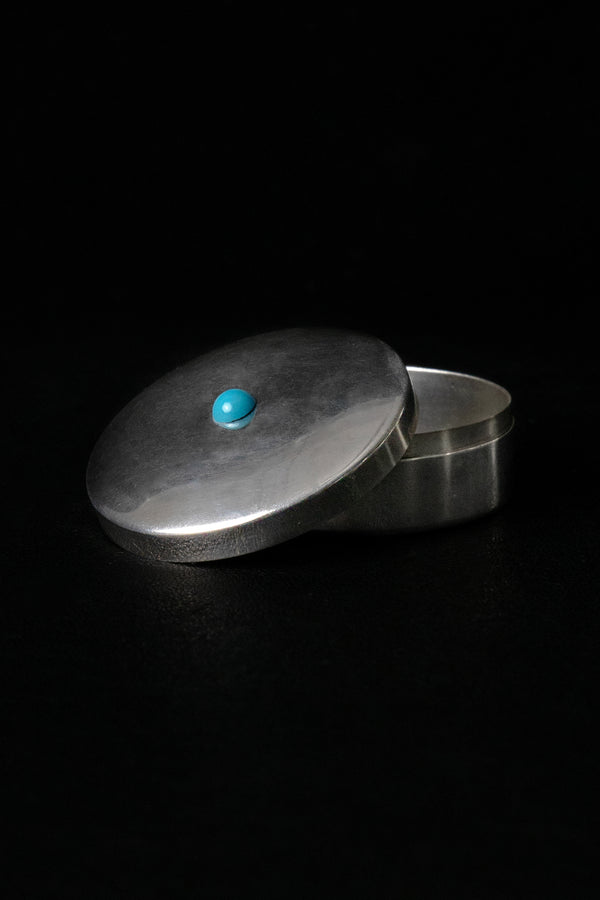 Turquoise Cabochon Pill Box - Du & Berry