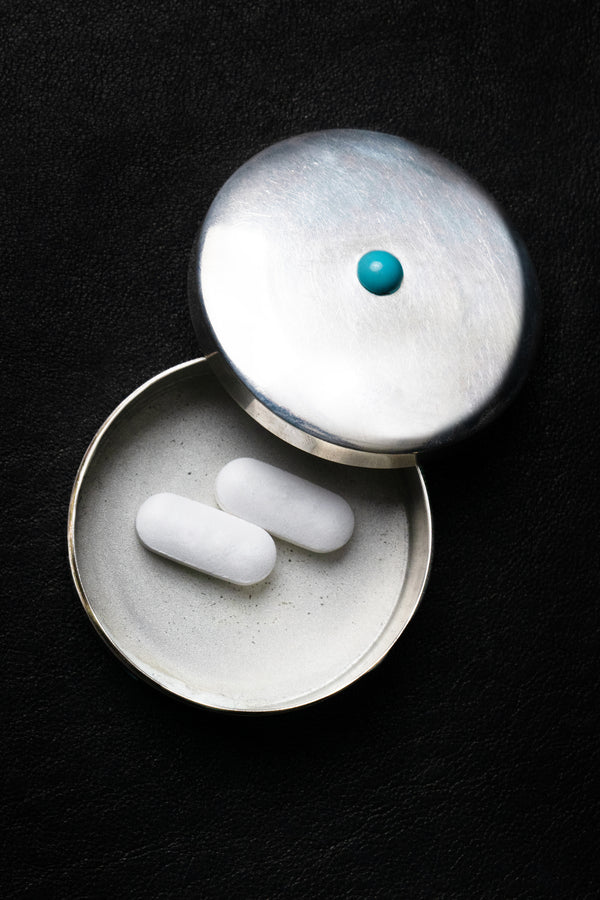 Turquoise Cabochon Pill Box - Du & Berry