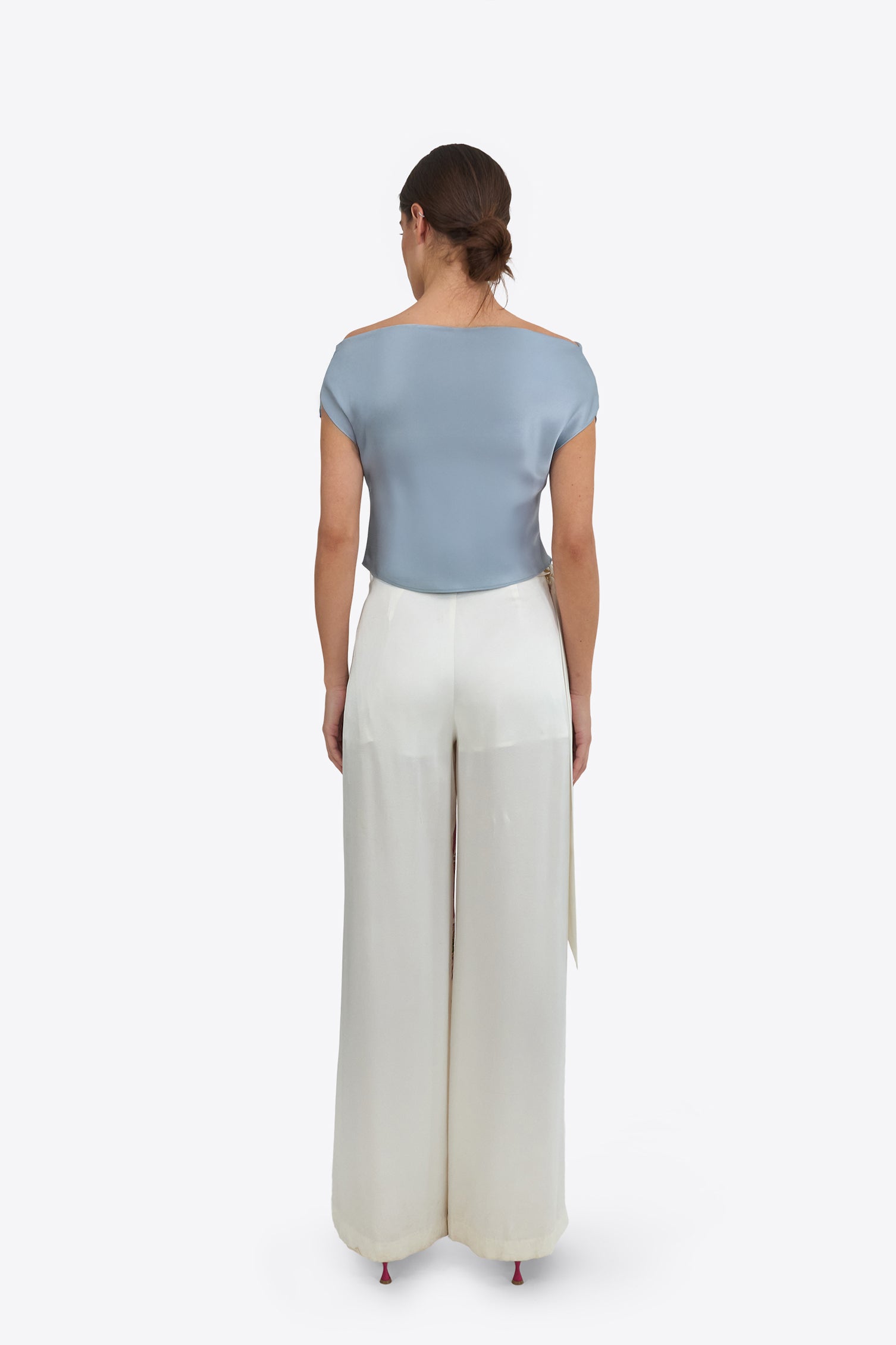 bibiy★新品未使用品！TULIP DRAPED TOP Blue BIBIY. MADE | TULIP DRAPED TOP GRAY｜Bibiy.