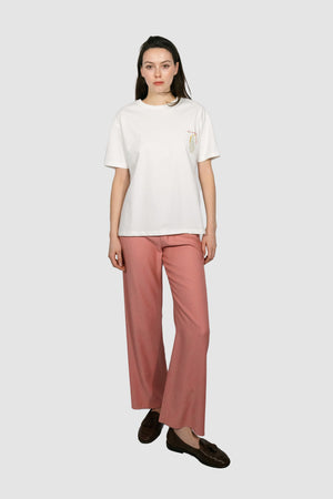 Cabana Straight Pants in Dusty Rose