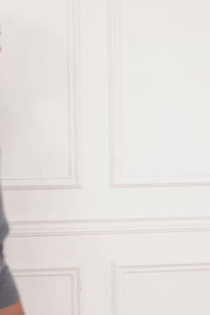 Cashmere and Wool Polo T-Shirt - Misty Charcoal