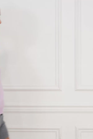 Cashmere and Wool Polo T-Shirt - Very Berry