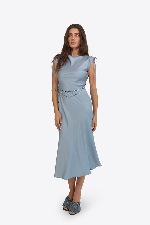 Dirty Martini Dress in Misty Blue